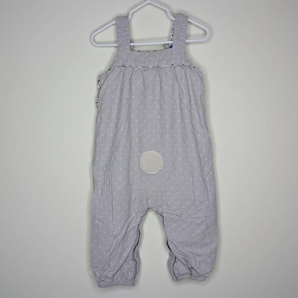 Baby Boden Easter Bunny Corduroy Romper Overall 12-18m